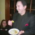 Nigel has come as Gomez Addams, Anne's Gothic Night, Thorndon - 25th January 2003
