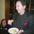 Nigel has come as Gomez Addams, Anne's Gothic Night, Thorndon - 25th January 2003