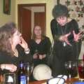Jenny gets all animated, Anne's Gothic Night, Thorndon - 25th January 2003