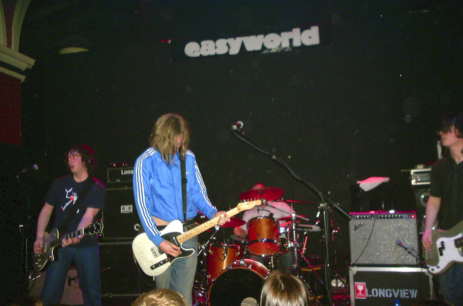 Longview on stage at the Arts Centre from Longview, Easyworld and Peterborough Cathedral, Cambridgeshire - 10th February 2003