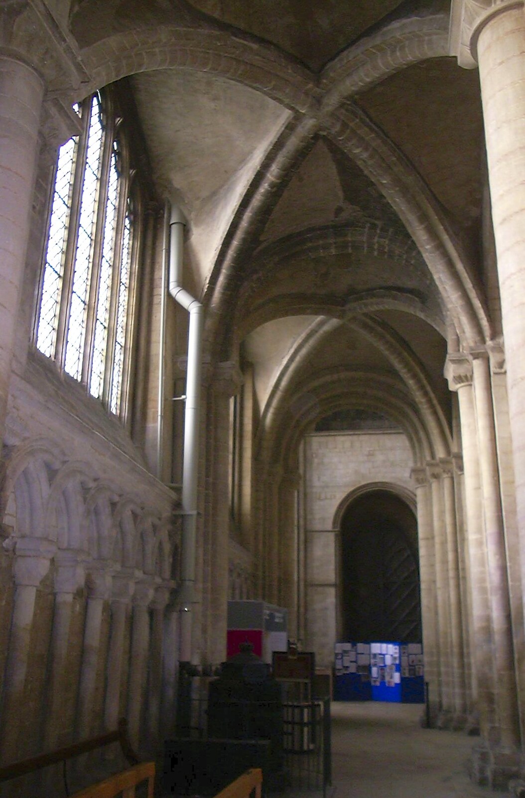 An area of the transept from Longview, Easyworld and Peterborough Cathedral, Cambridgeshire - 10th February 2003