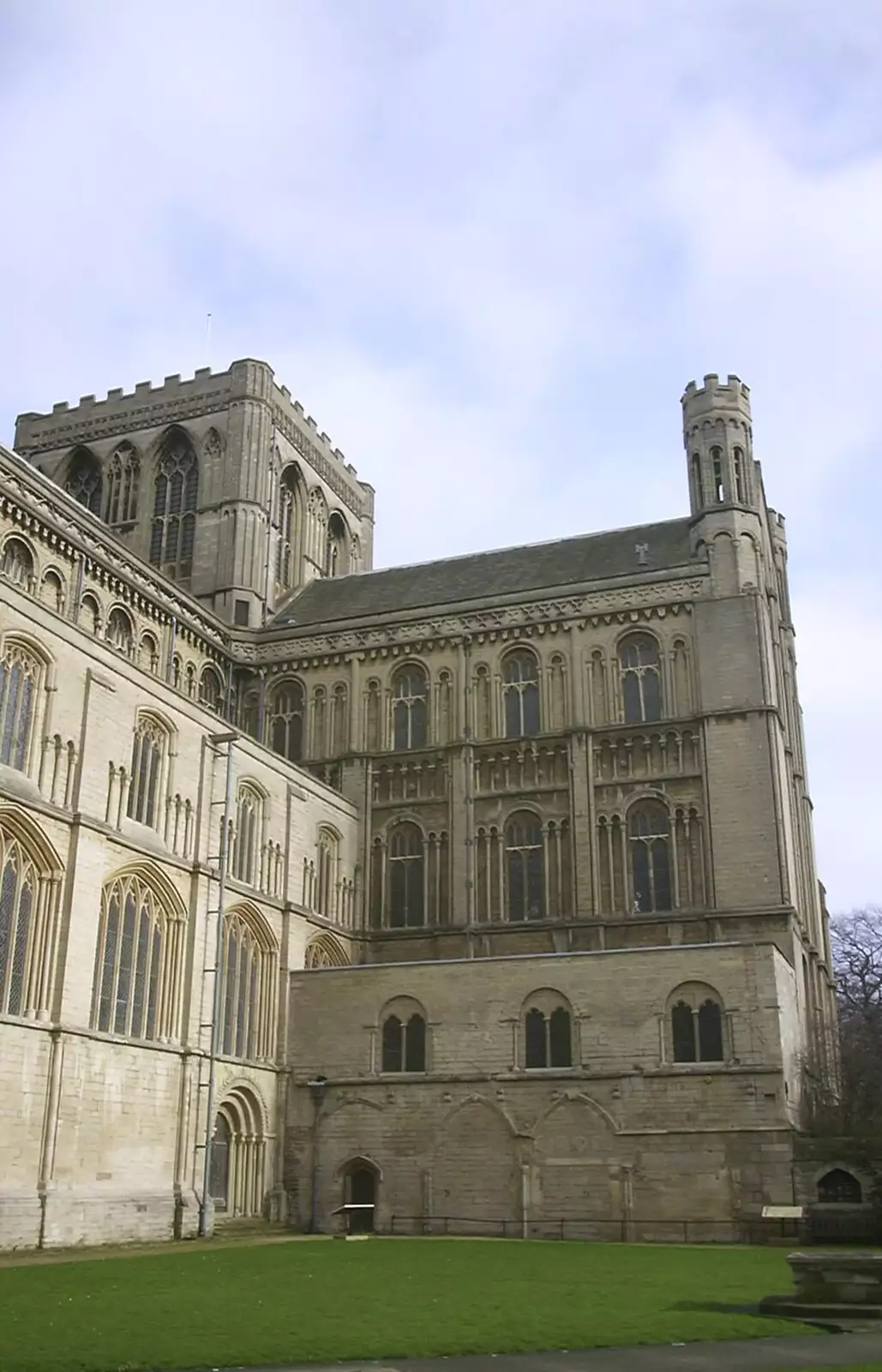 An exterior view of the transept, from Longview, Easyworld and Peterborough Cathedral, Cambridgeshire - 10th February 2003