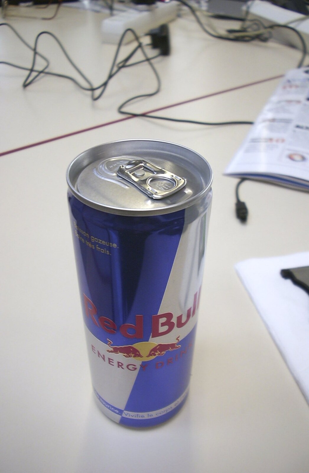 Another can of Red Bull from 3G Lab at the 3GSM Conference, Cannes, France - 17th February 2003