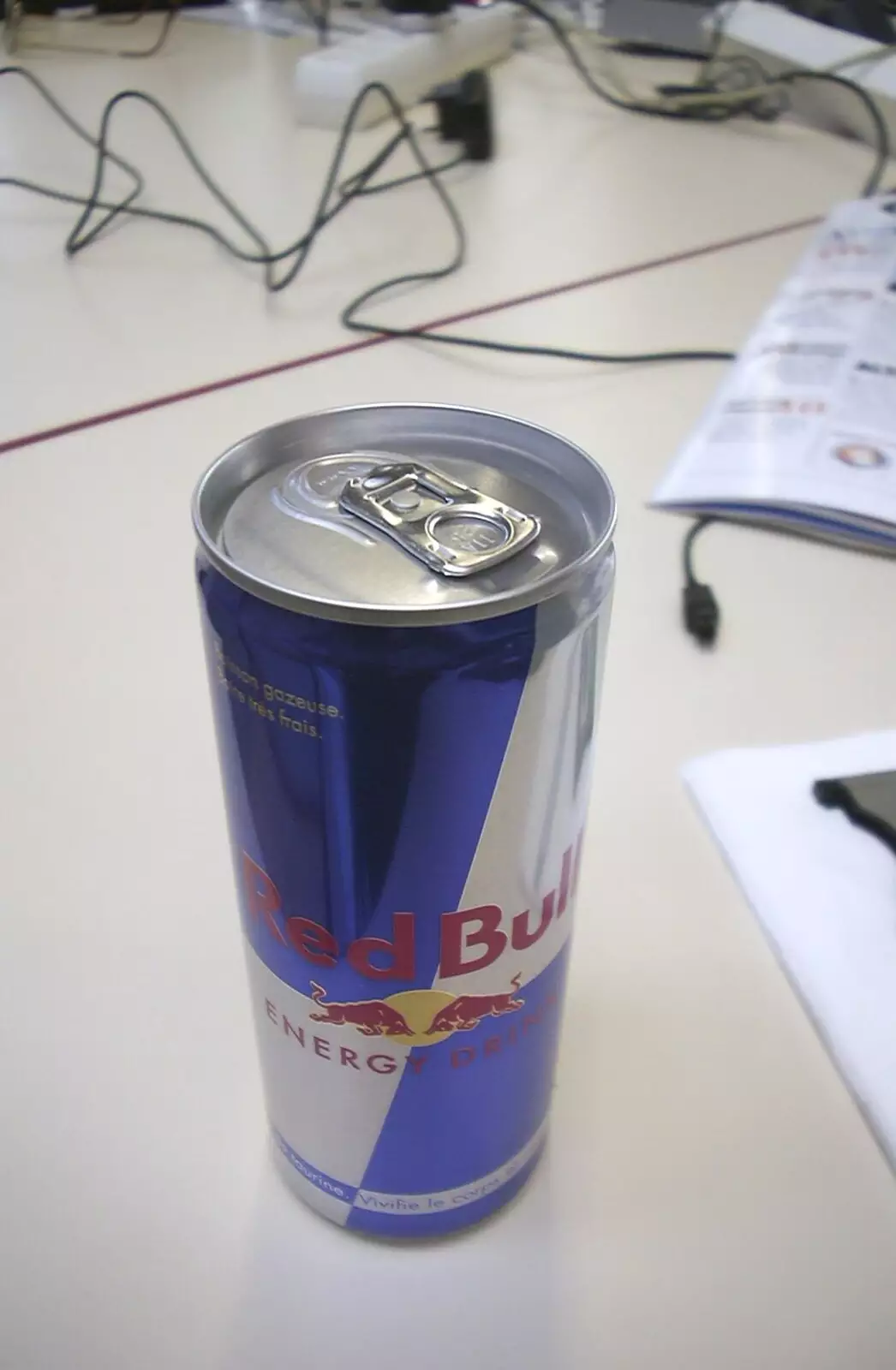 Another can of Red Bull, from 3G Lab at the 3GSM Conference, Cannes, France - 17th February 2003