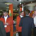 Phil, Peter Knowles and Russell talk to punters, 3G Lab at the 3GSM Conference, Cannes, France - 17th February 2003