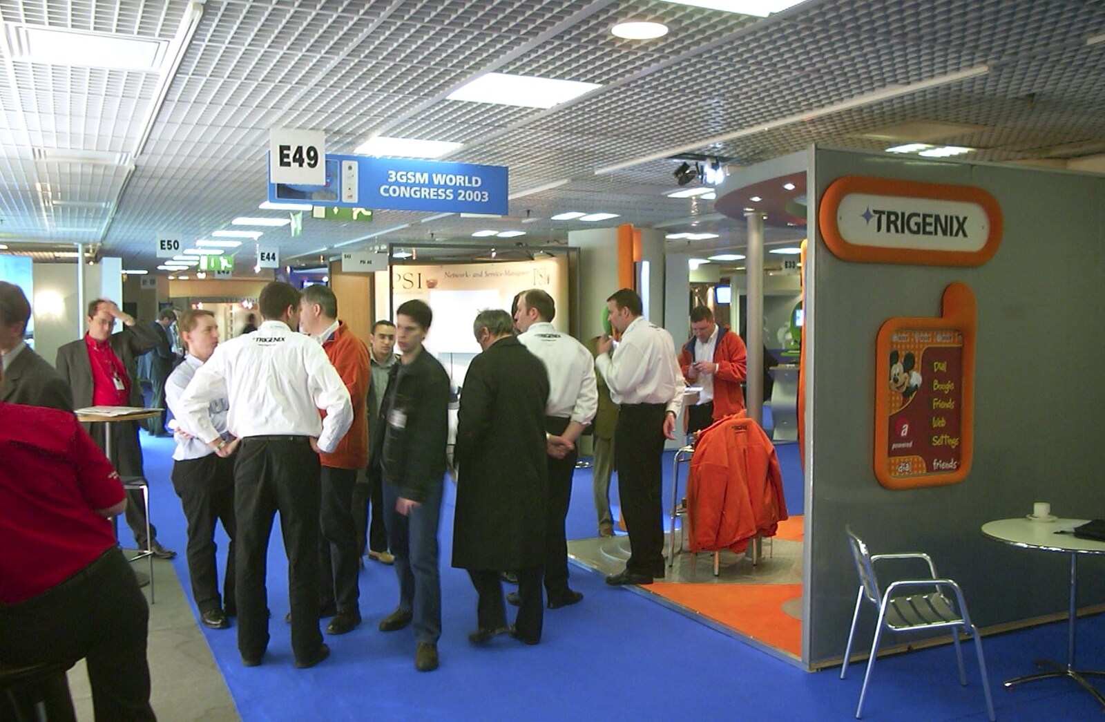 More sales mingling from 3G Lab at the 3GSM Conference, Cannes, France - 17th February 2003