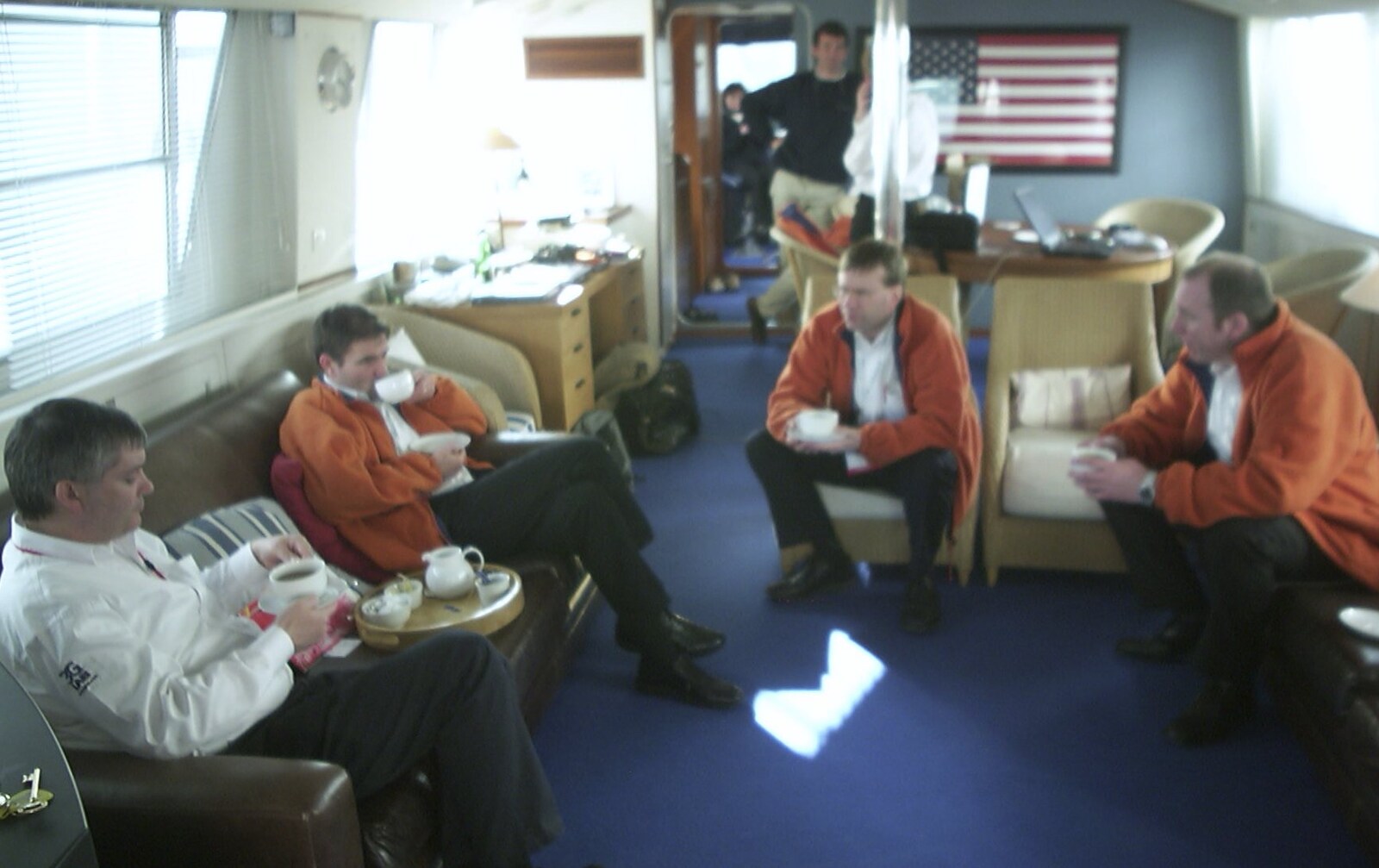 A fuzzy 3G Lab on the boat from 3G Lab at the 3GSM Conference, Cannes, France - 17th February 2003