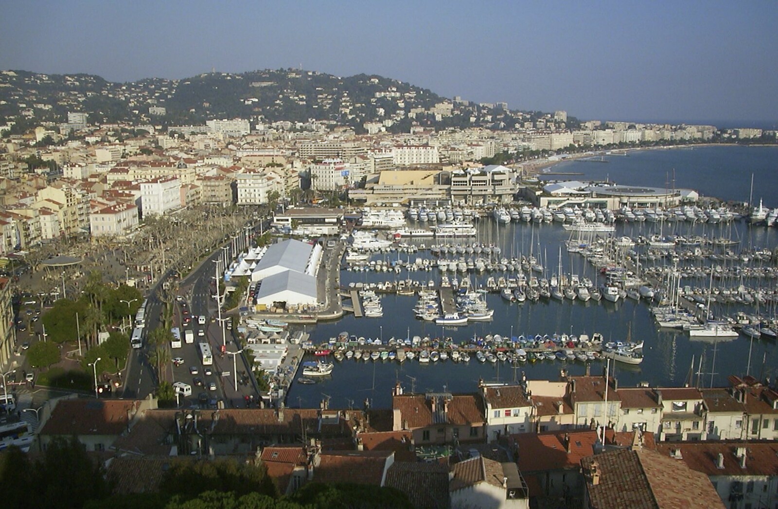 Looking back over Cannes from 3G Lab at the 3GSM Conference, Cannes, France - 17th February 2003