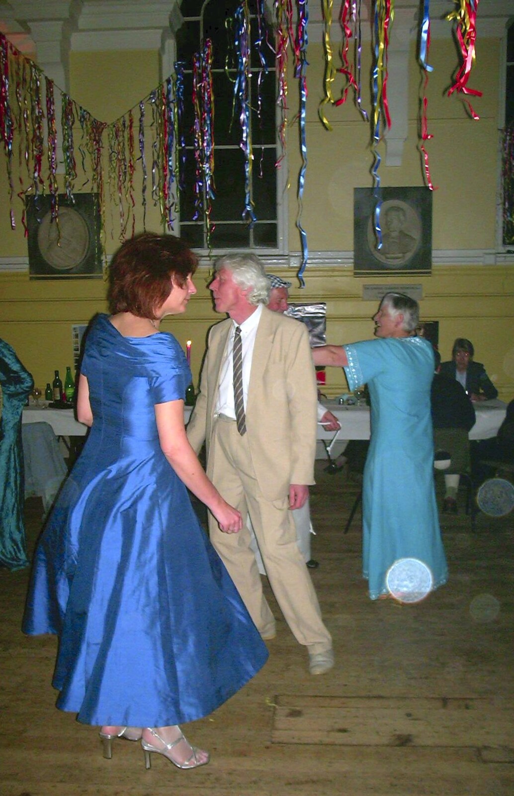 Anne has a bit of a dance from The BBs at Eye Town Hall, Eye, Suffolk - 21st March 2003
