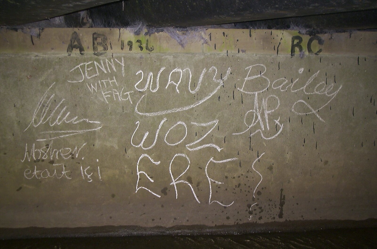 We leave some chalk graffiti behind from Carolyn on Sunday, Wymondham, Norfolk - 23rd March 2003
