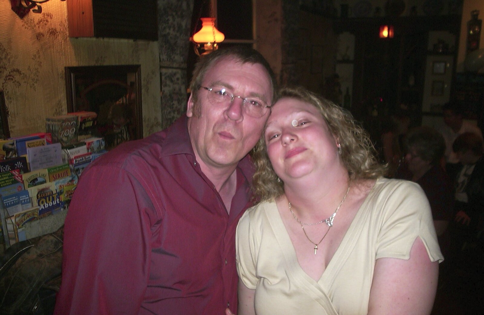 Paul and Sally from Neil's 30th Birthday at the Swan Inn, Brome, Suffolk - 5th April 2003