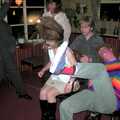 Some major hair and air-guitar action, Spammy's 50th Birthday at the Swan Inn, Brome, Suffolk - 26th April 2003