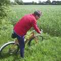 The BSCC Bike Ride Weekend, Kelling, Norfolk - 9th May 2003, Apple John goes a bit 'off road'