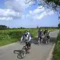 'Bomber' Langdon heads the second group, The BSCC Bike Ride Weekend, Kelling, Norfolk - 9th May 2003