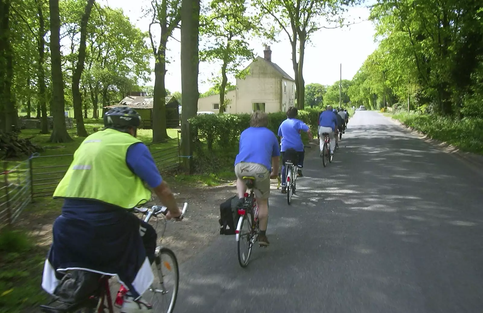 A BSCC peleton of sorts, from The BSCC Bike Ride Weekend, Kelling, Norfolk - 9th May 2003