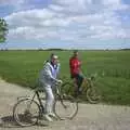 Nigel and Apple in a field, with a tree, The BSCC Bike Ride Weekend, Kelling, Norfolk - 9th May 2003