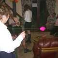 A game of string-pull ball thing occurs, Jenny's School Disco, Thrandeston, Suffolk - 17th May 2003
