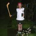 Apple waves around a hockey stick, Jenny's School Disco, Thrandeston, Suffolk - 17th May 2003