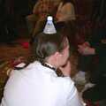 Someone has a shuttlecock on the head, Jenny's School Disco, Thrandeston, Suffolk - 17th May 2003