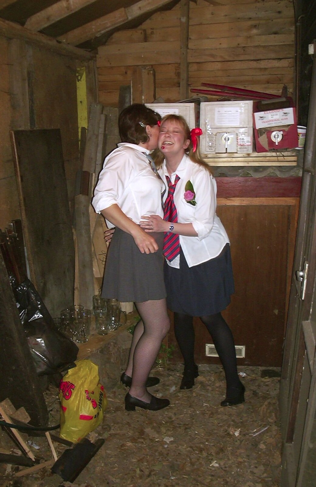 Random goings-on in the shed from Jenny's School Disco, Thrandeston, Suffolk - 17th May 2003