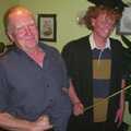 John Willy gets ready to be caned, Jenny's School Disco, Thrandeston, Suffolk - 17th May 2003