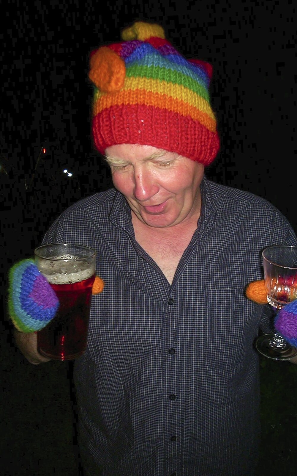 John Willy's gone all rainbow from Jenny's School Disco, Thrandeston, Suffolk - 17th May 2003