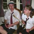 Suey's now got the cane, Jenny's School Disco, Thrandeston, Suffolk - 17th May 2003