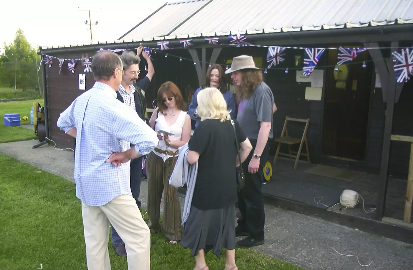 The band's groupies appear, from The BBs at BOCM Pauls Pavillion, Burston, Norfolk - 20th May 2003