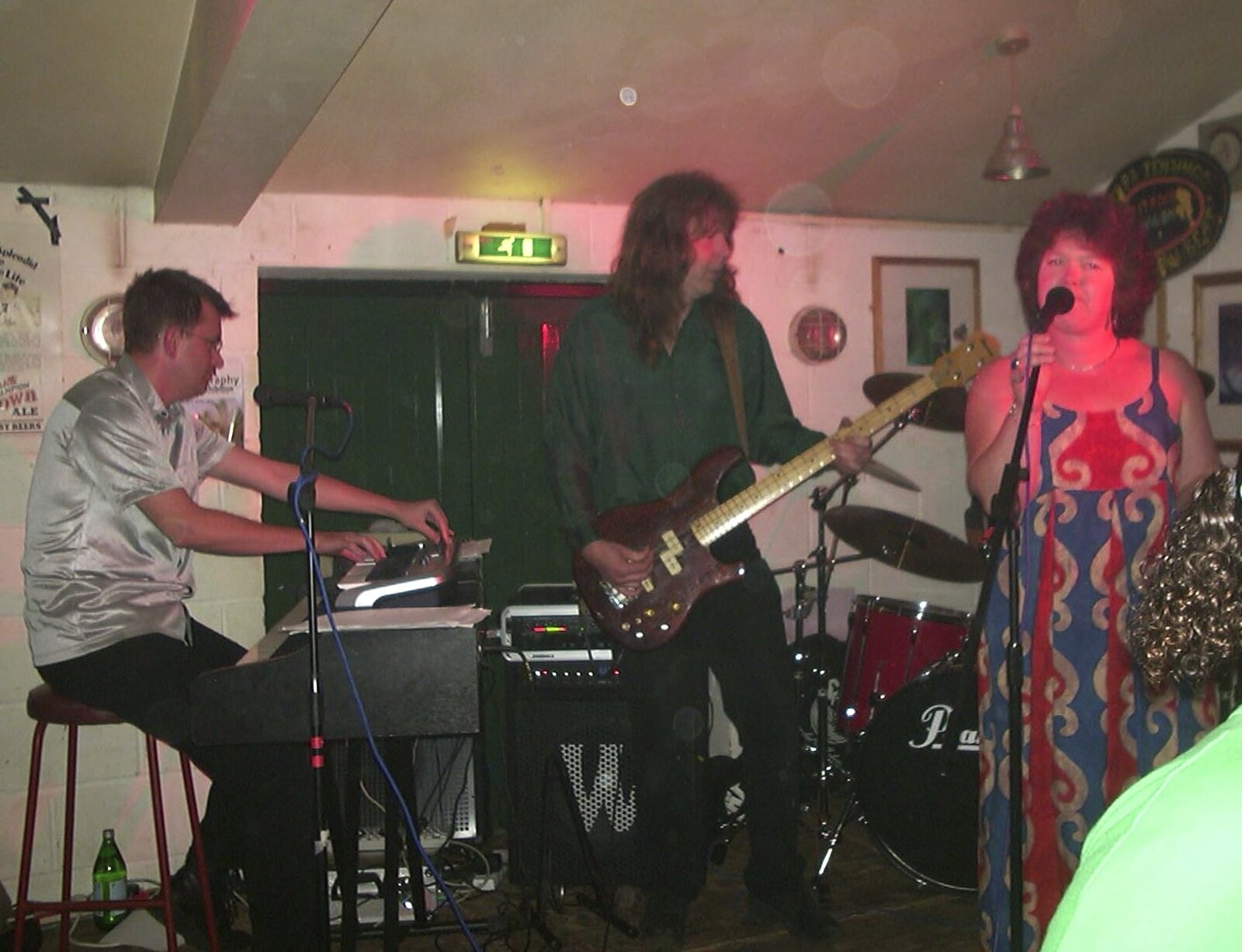Nosher, Max and Jo in action from The BBs at the Cider Shed, Banham, Norfolk - 23rd June 2003