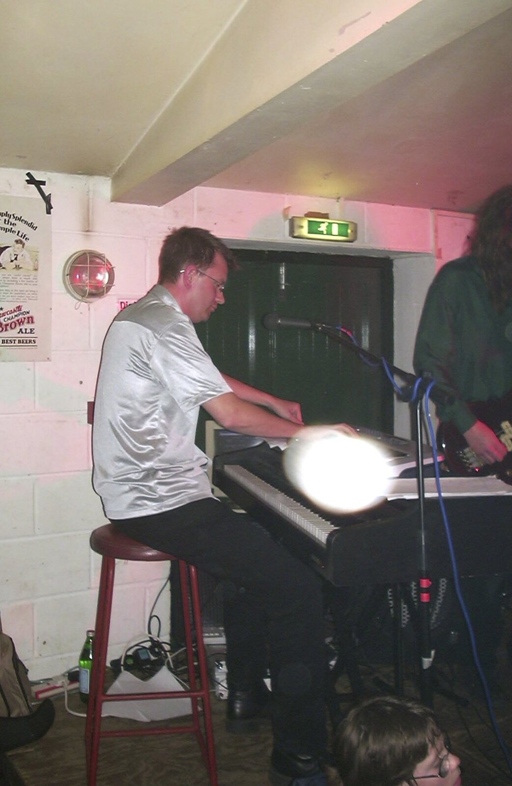 Nosher on keyboards from The BBs at the Cider Shed, Banham, Norfolk - 23rd June 2003