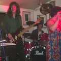 Danny on drums, The BBs at the Cider Shed, Banham, Norfolk - 23rd June 2003