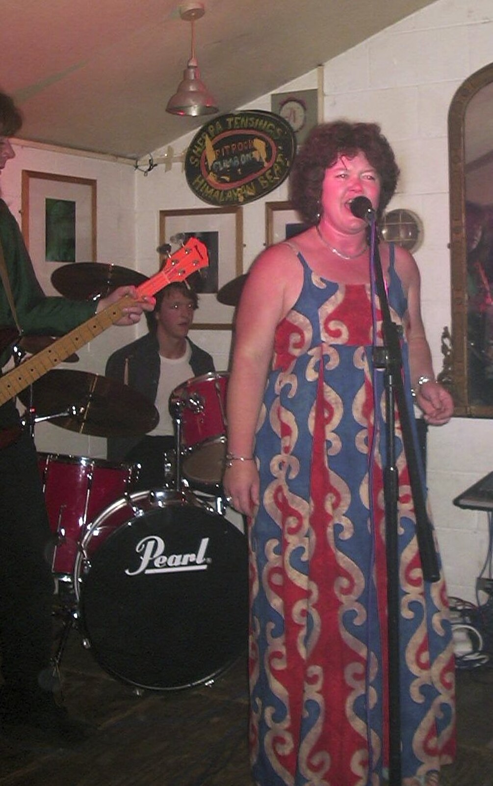 Jo gives it some from The BBs at the Cider Shed, Banham, Norfolk - 23rd June 2003