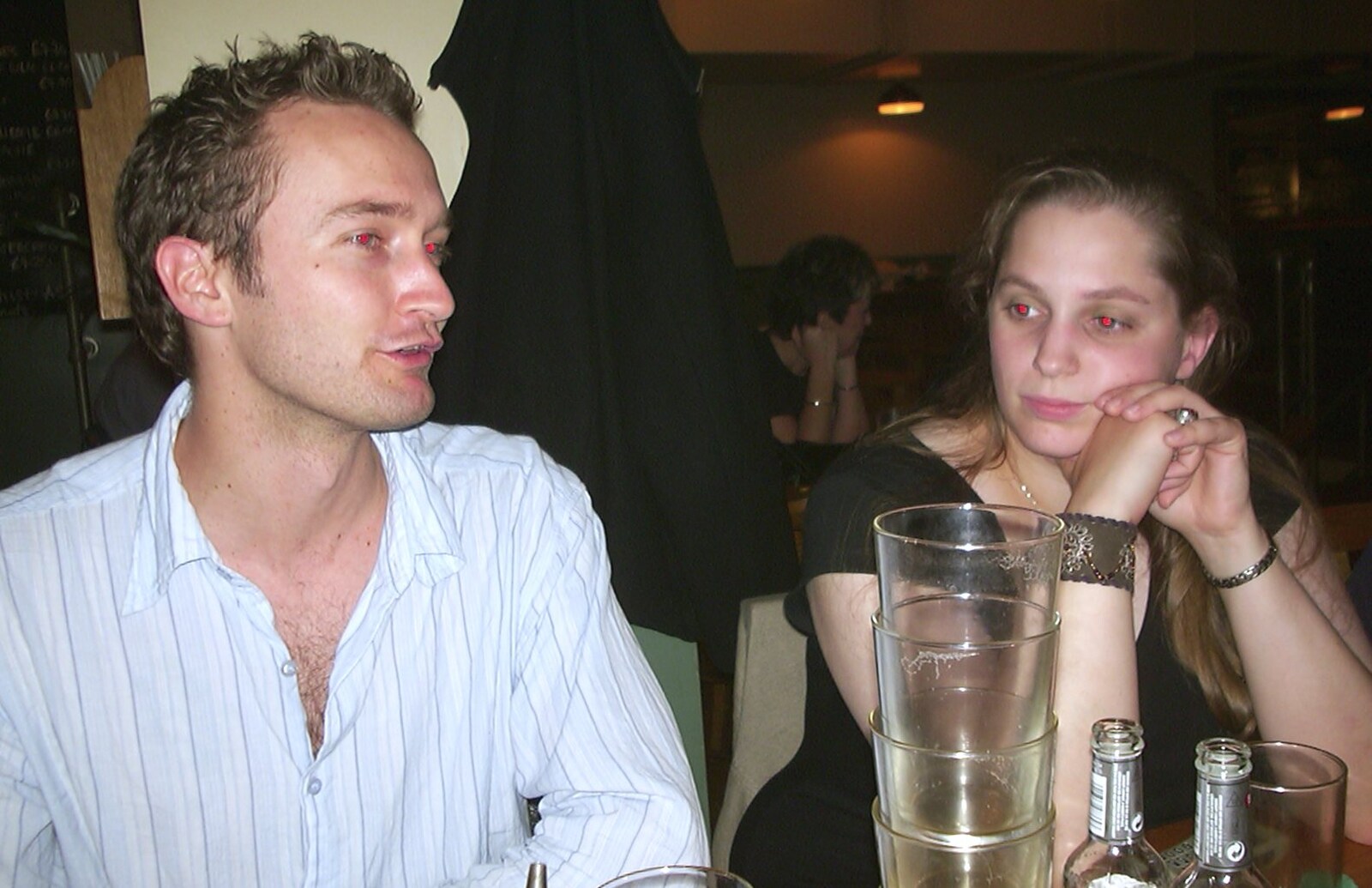 Galen and Louise from 3G Lab at Henry's and a Barbeque, Brome, Suffolk - 21st June 2003