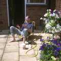 Steve Ridley in his garden, 3G Lab at Henry's and a Barbeque, Brome, Suffolk - 21st June 2003