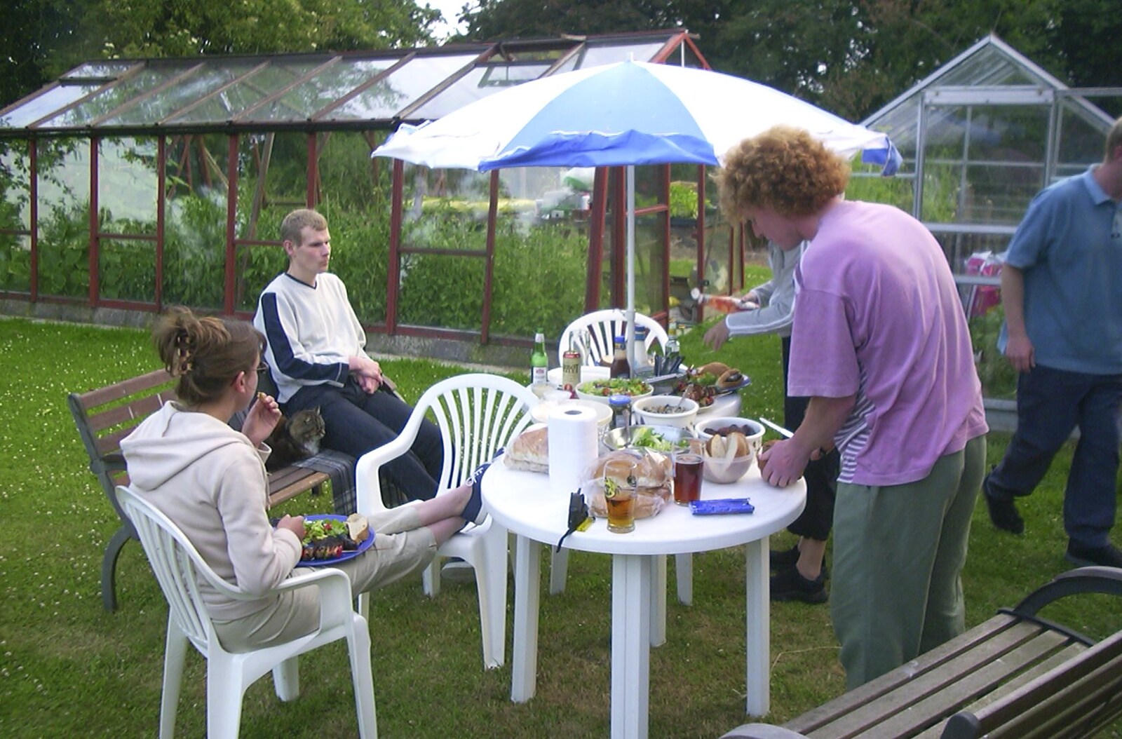 In the garden from 3G Lab at Henry's and a Barbeque, Brome, Suffolk - 21st June 2003