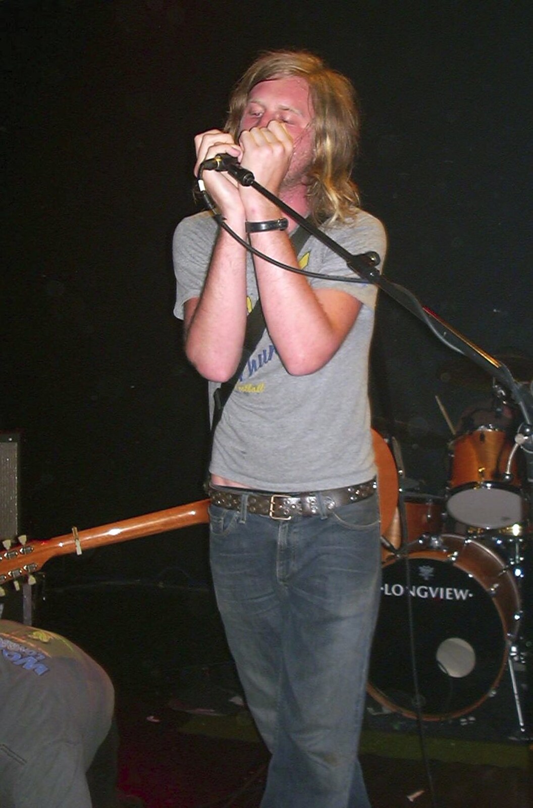 Longview and The BBs, Norwich and Banham, Norfolk - 4th July 2003: Rob on harmonica