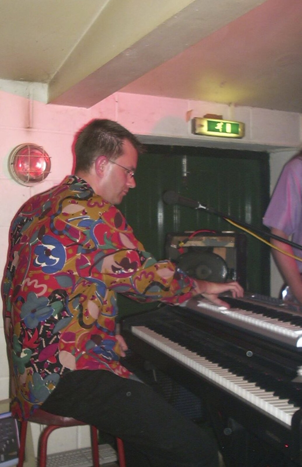 Longview and The BBs, Norwich and Banham, Norfolk - 4th July 2003: Nosher plays stuff