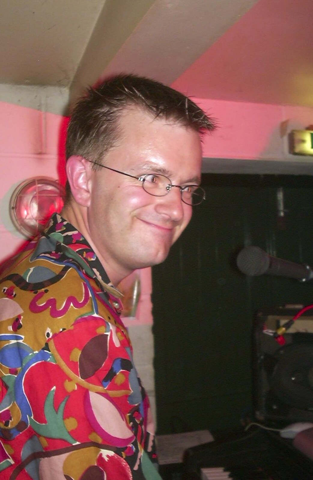 Longview and The BBs, Norwich and Banham, Norfolk - 4th July 2003: Nosher grins