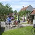 Rocking up to the King's Head at Orford, The BSCC Annual Bike Ride, Orford, Suffolk - 12th July 2003