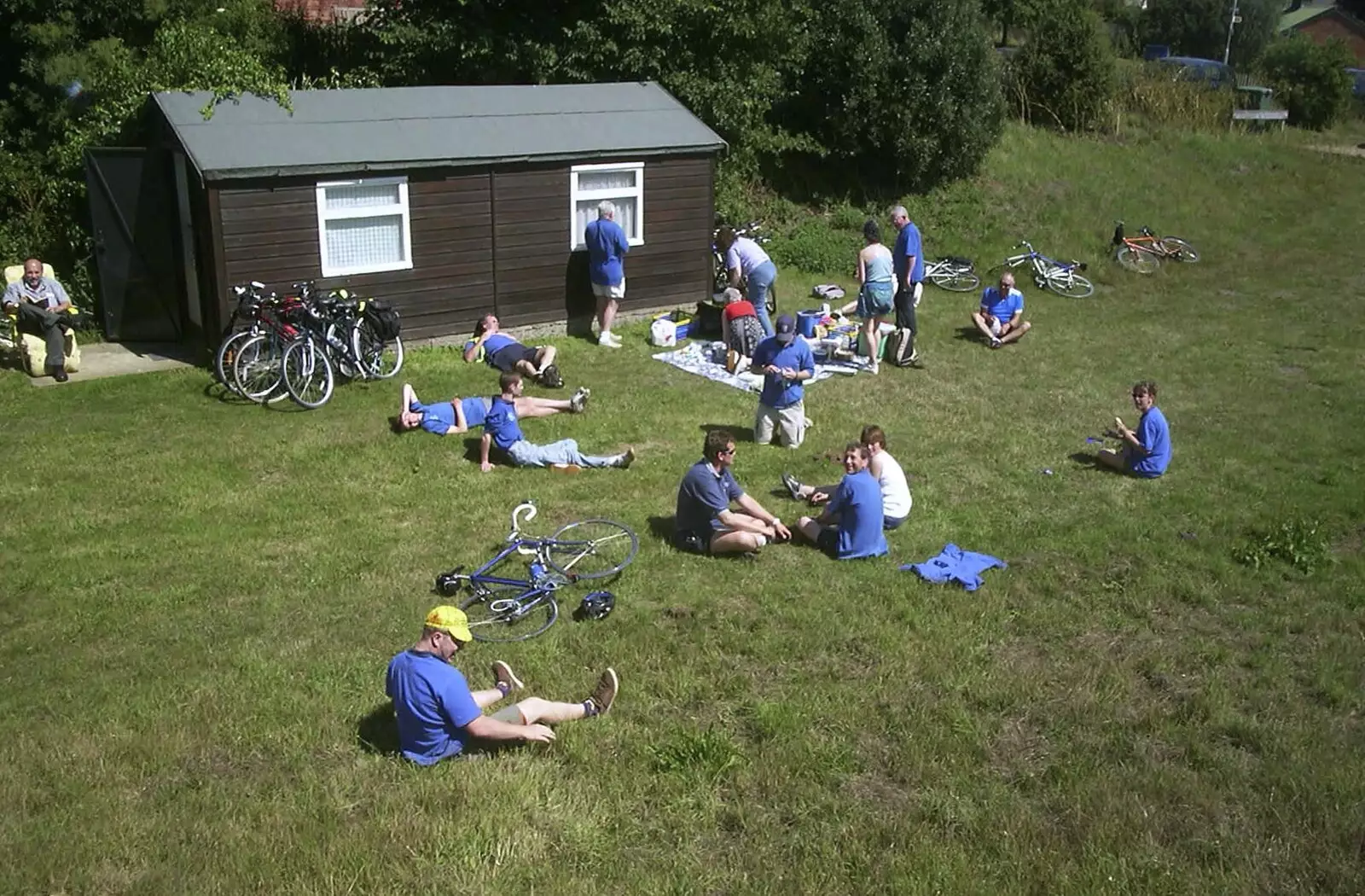 A view from the hill, from The BSCC Annual Bike Ride, Orford, Suffolk - 12th July 2003