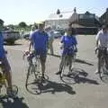 Phil, Marc, Sue and Bindery Dave, The BSCC Annual Bike Ride, Orford, Suffolk - 12th July 2003