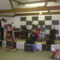 The stage is set up, The BBs at Great Ellingham, Norfolk - 18th July 2003