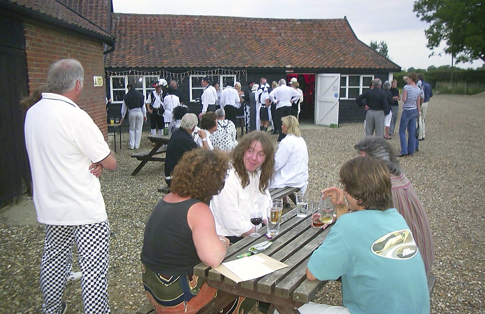 Hanging out before the gig from The BBs at Great Ellingham, Norfolk - 18th July 2003