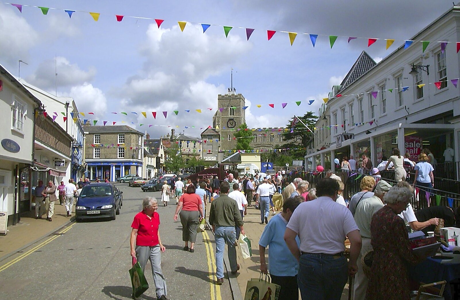The Market Place in Diss from The BBs at Great Ellingham, Norfolk - 18th July 2003