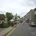 A look up Mere Street, The BBs at Great Ellingham, Norfolk - 18th July 2003