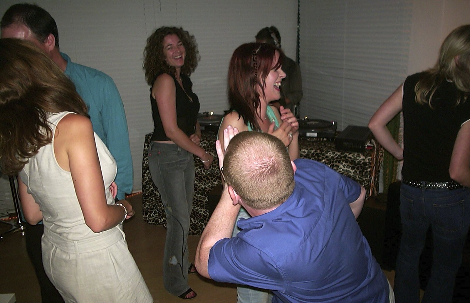 Dancing in the lounge from Julian and Hannah's Party with DJ Joey M, Elsworth, Cambridgeshire - 19th July 2003