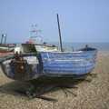 A gently-decaying fishing boat on Aldeburgh beach, Mother and Mike Visit Aldeburgh, Suffolk - 8th August 2003