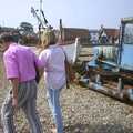 Walking by the derelict bulldozer, Mother and Mike Visit Aldeburgh, Suffolk - 8th August 2003