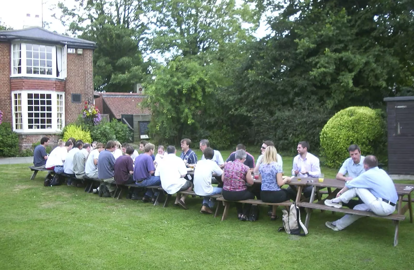 Another table scene, from V Festival 2003, Hyland's Park, Chelmsford, Essex - 16th August 2003