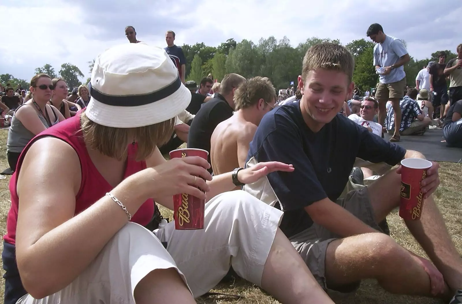 Sazzle and Phil, from V Festival 2003, Hyland's Park, Chelmsford, Essex - 16th August 2003